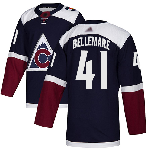 Adidas Colorado Avalanche 41 Pierre-Edouard Bellemare Navy Alternate Authentic Stitched Youth NHL Jersey